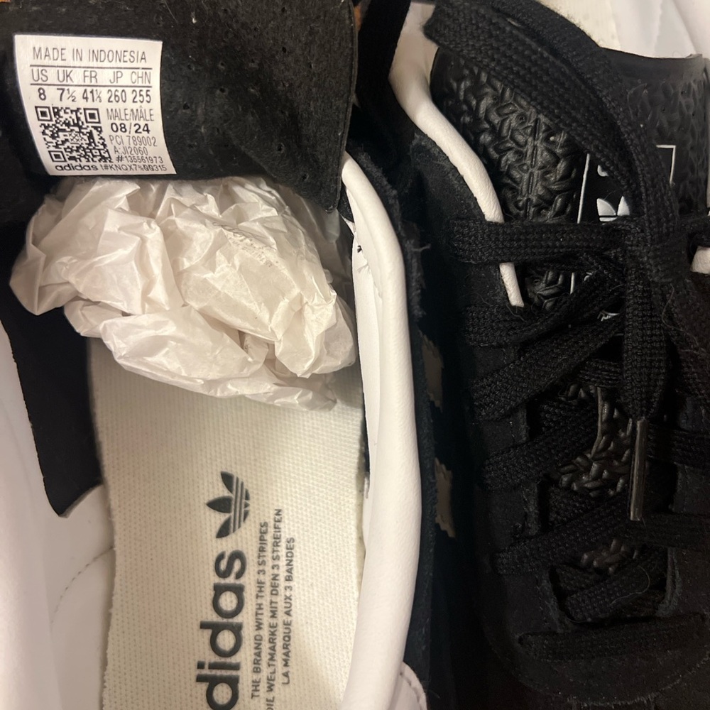 Adidas Gazelle Indoor Black Suede Sneakers – Men’s 8 / Worn Once - Picture 5 of 5